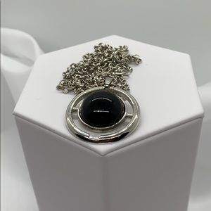 Black and Silver Accent Necklace
